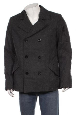 Palton de bărbați Q/S by S.Oliver, Mărime L, Culoare Gri, 50% poliester, 30% lână, 20% viscoză, Preț 279,18 Lei