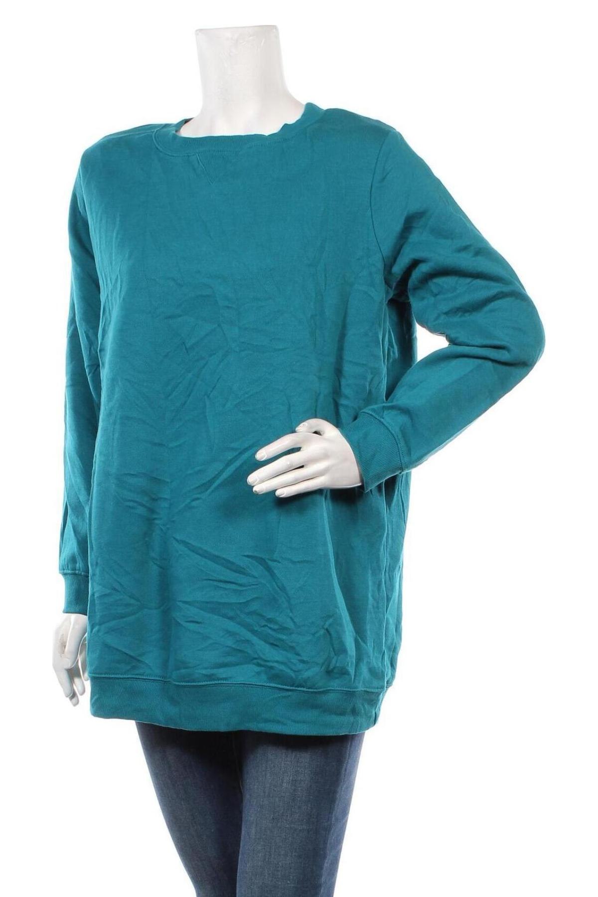 Γυναικεία μπλούζα Woman Within, Μέγεθος M, Χρώμα Μπλέ, Τιμή 11,75 €