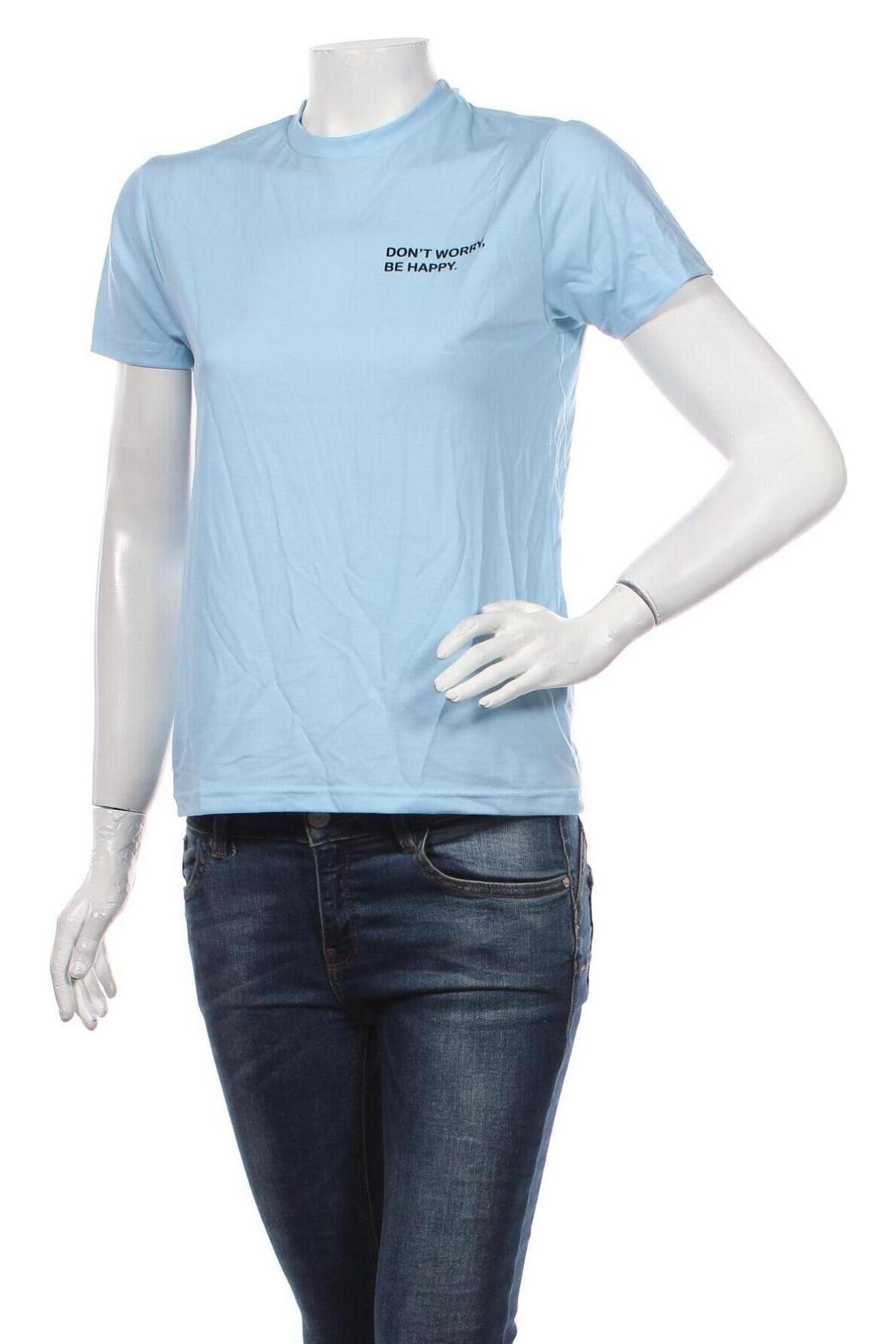 Γυναικείο t-shirt Ginger, Μέγεθος S, Χρώμα Μπλέ, 95% πολυεστέρας, 5% ελαστάνη, Τιμή 8,76 €