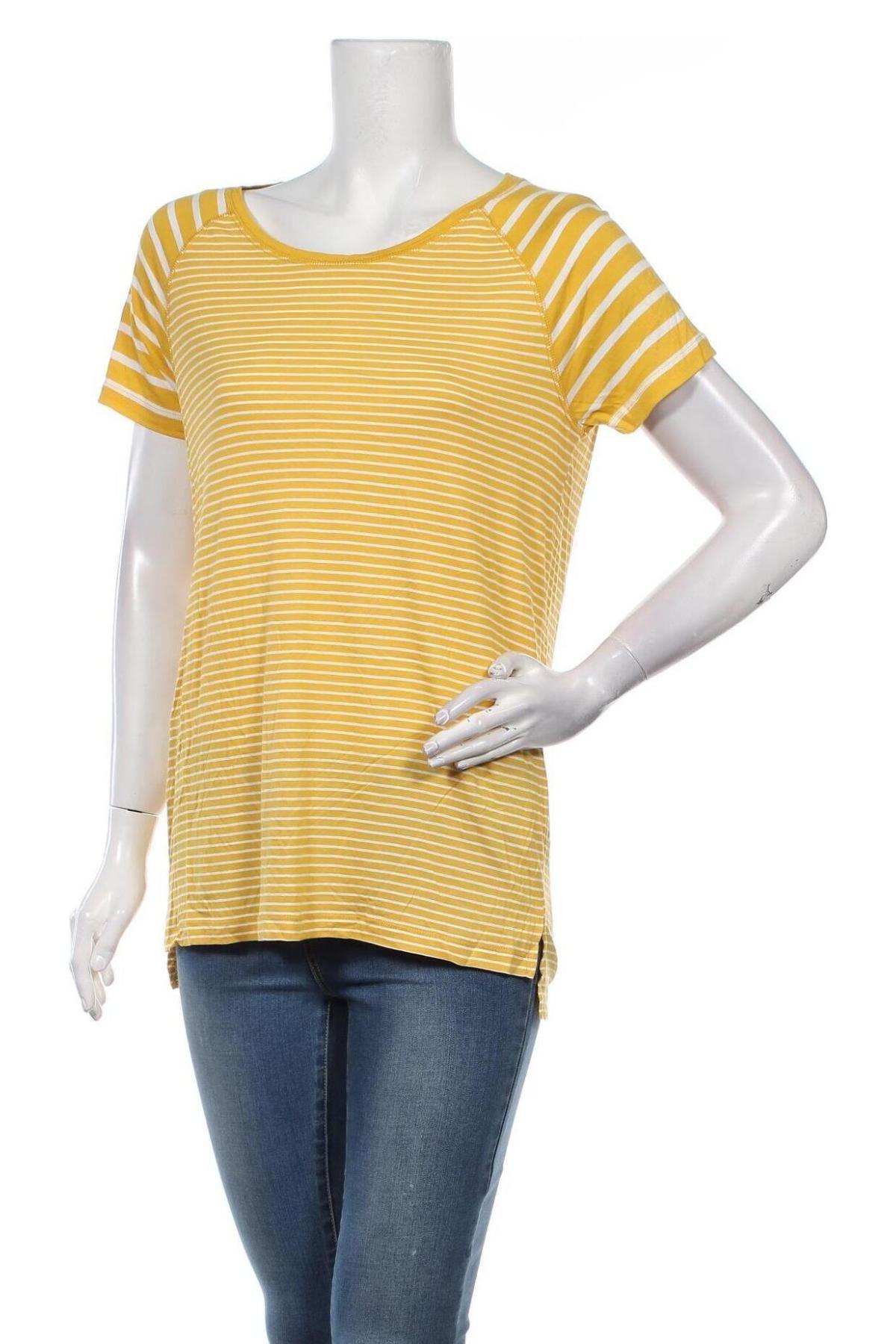 Γυναικείο t-shirt S.Oliver, Μέγεθος M, Χρώμα Κίτρινο, Βισκόζη, Τιμή 12,63 €