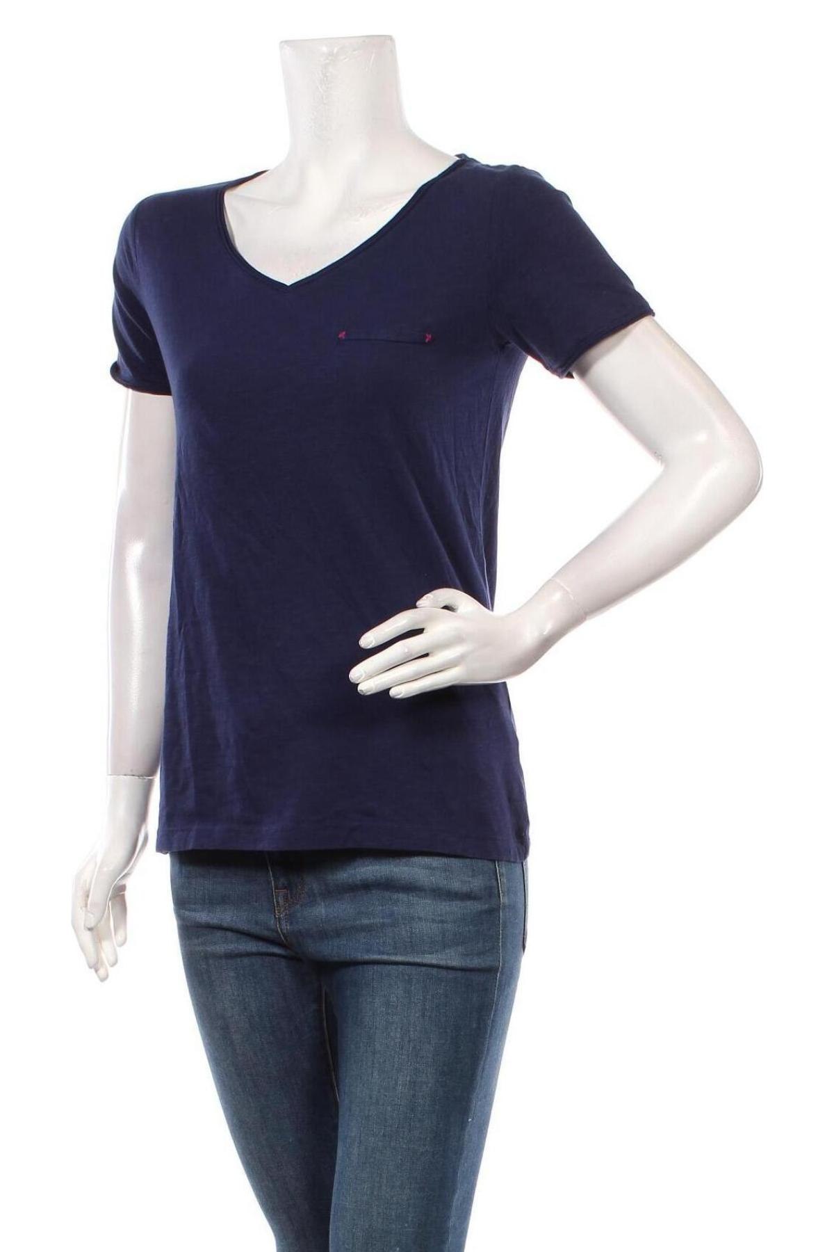 Γυναικείο t-shirt S.Oliver, Μέγεθος S, Χρώμα Μπλέ, Βαμβάκι, Τιμή 8,84 €