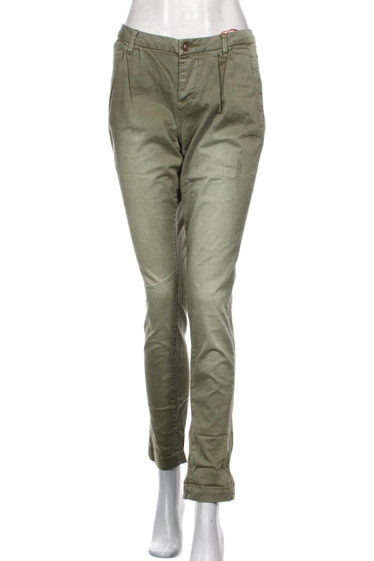Дамски панталон S.Oliver, Размер M, Цвят Зелен, Цена 139,00 лв.