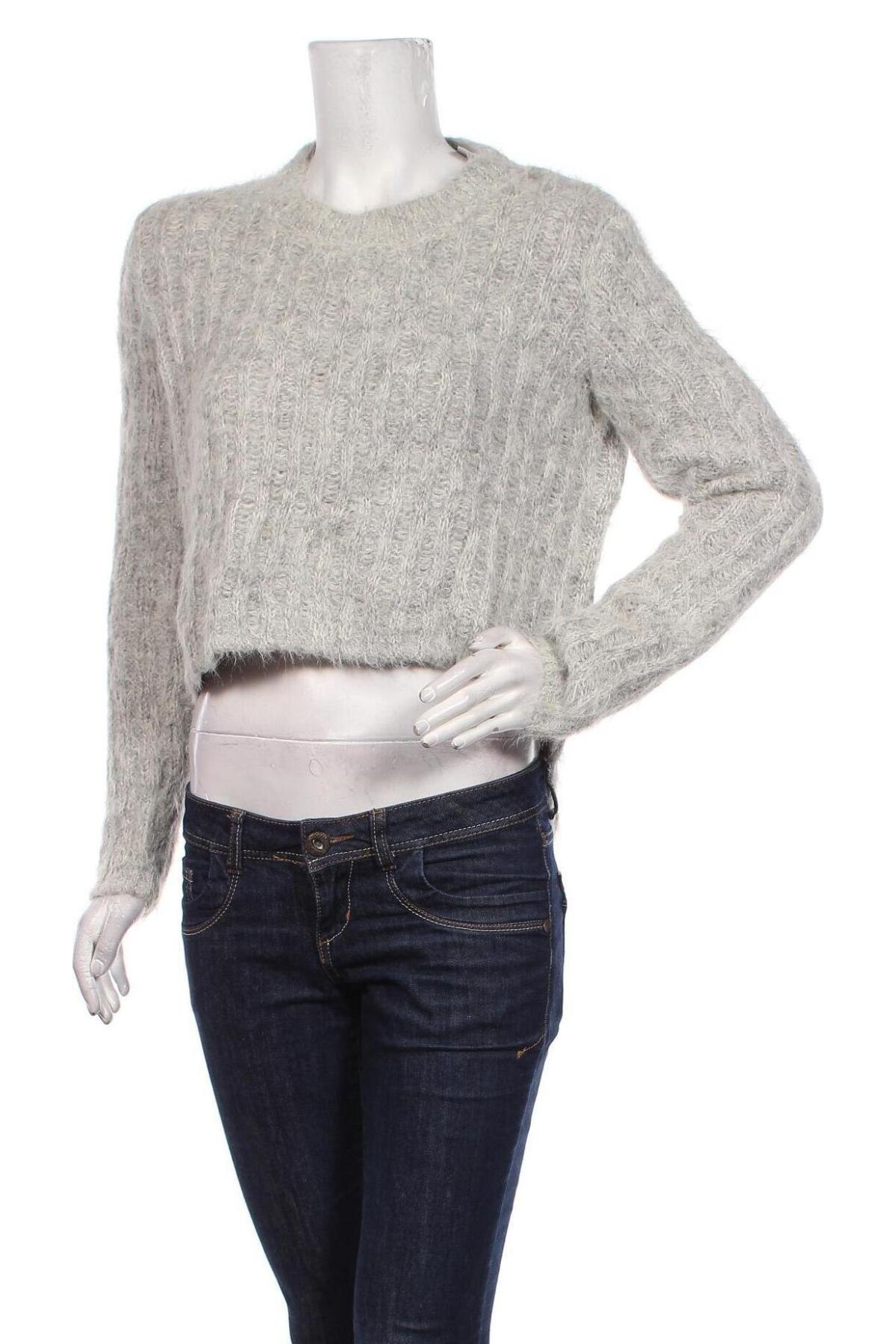 Дамски пуловер Olivaceous, Размер S, Цвят Сив, Цена 32,00 лв.