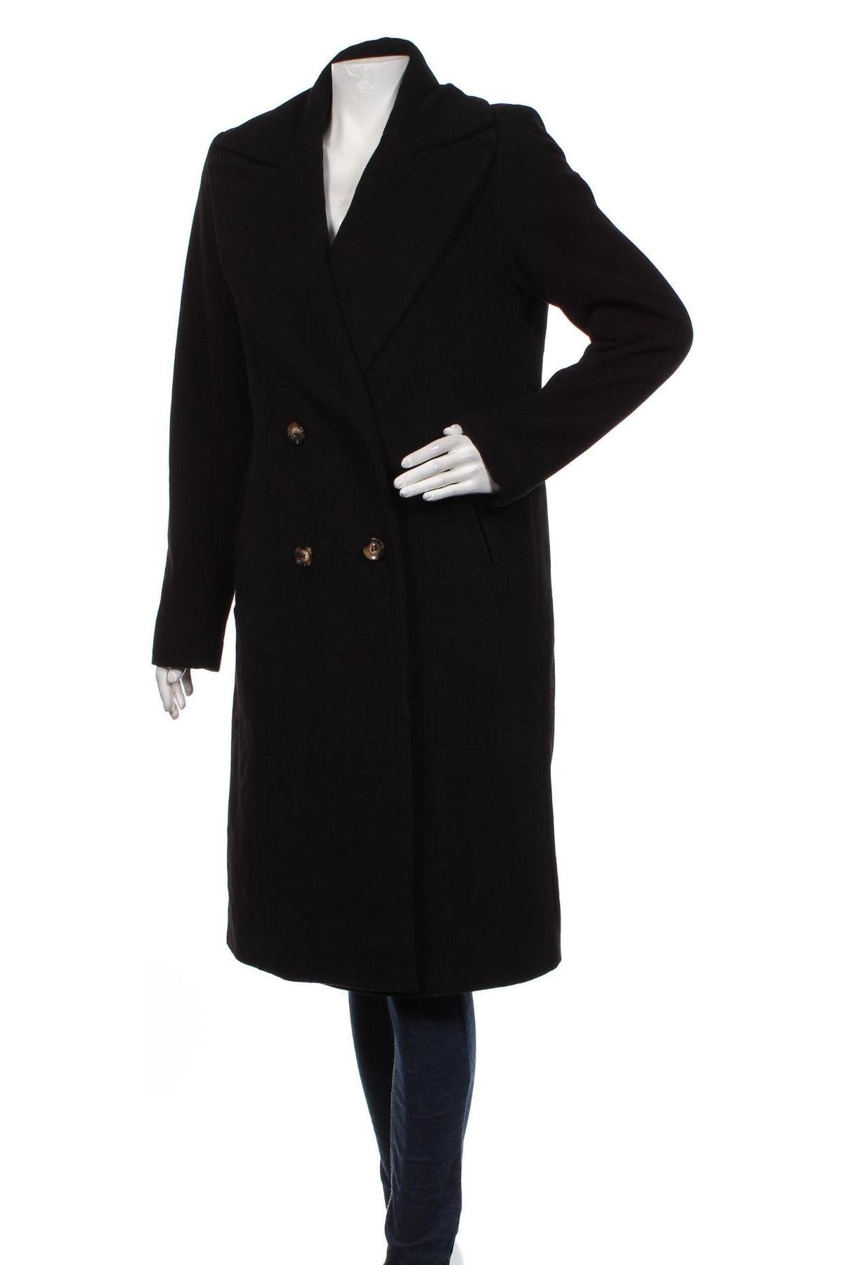 Γυναικείο παλτό Gestuz, Μέγεθος M, Χρώμα Μαύρο, Τιμή 112,58 €