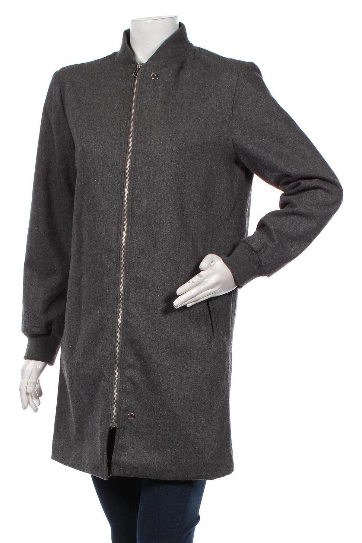 Γυναικείο παλτό Nly Trend, Μέγεθος XS, Χρώμα Γκρί, Τιμή 3,46 €