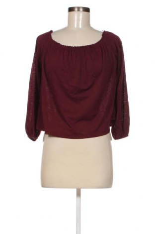 Γυναικεία μπλούζα Bershka, Μέγεθος XS, Χρώμα Κόκκινο, Τιμή 2,00 €