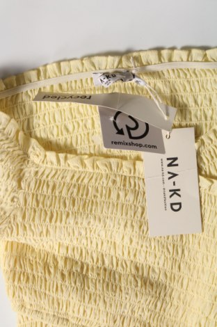Γυναικεία μπλούζα NA-KD, Μέγεθος XXS, Χρώμα Κίτρινο, Τιμή 3,34 €