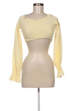 Дамска блуза NA-KD, Размер XXS, Цвят Жълт, Цена 7,92 лв.