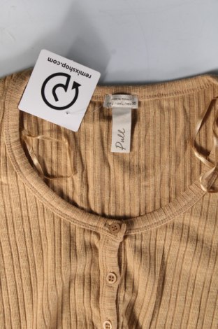 Дамска блуза Pull&Bear, Размер L, Цвят Бежов, Цена 8,37 лв.