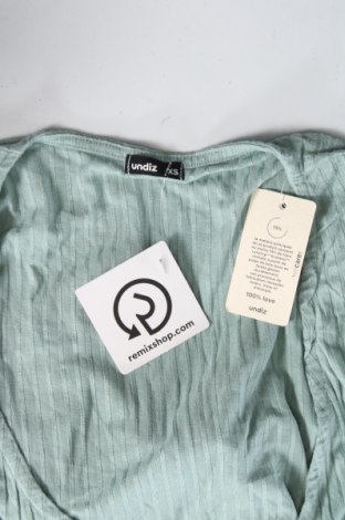 Γυναικεία μπλούζα Undiz, Μέγεθος XS, Χρώμα Πράσινο, Τιμή 4,45 €