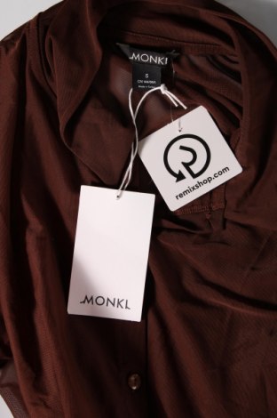 Дамска риза Monki, Размер S, Цвят Кафяв, Цена 12,74 лв.