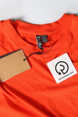 Γυναικείο t-shirt Pieces, Μέγεθος XS, Χρώμα Πορτοκαλί, Τιμή 13,92 €