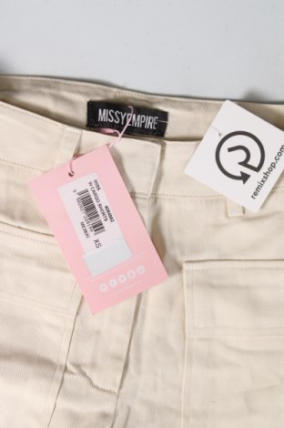 Γυναικείο κοντό παντελόνι Missy Empire, Μέγεθος XS, Χρώμα  Μπέζ, Τιμή 6,07 €