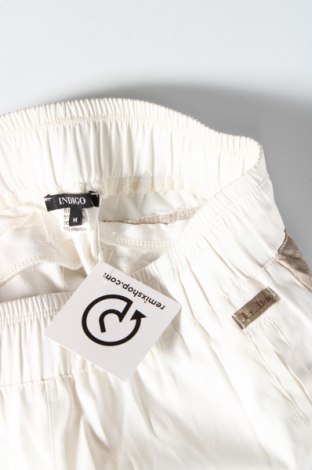 Γυναικείο παντελόνι Indigo, Μέγεθος M, Χρώμα Λευκό, Τιμή 2,76 €