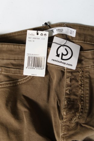 Дамски панталон Mango, Размер S, Цвят Кафяв, Цена 25,84 лв.