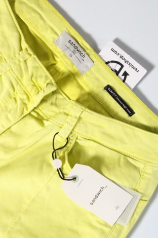 Γυναικείο παντελόνι Sandwich_, Μέγεθος S, Χρώμα Κίτρινο, Τιμή 12,04 €