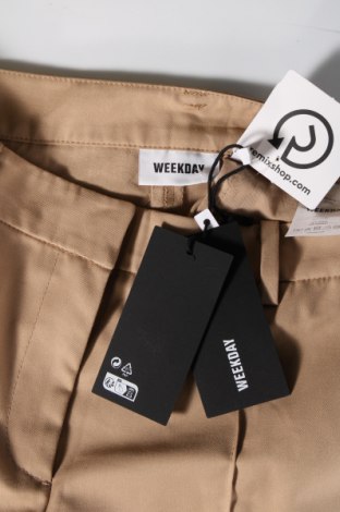 Γυναικείο παντελόνι Weekday, Μέγεθος S, Χρώμα  Μπέζ, Τιμή 42,27 €