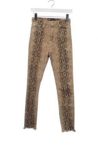 Дамски панталон Zara, Размер XS, Цвят Многоцветен, Цена 7,52 лв.
