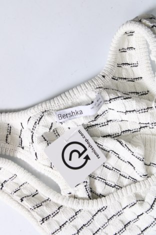 Γυναικείο αμάνικο μπλουζάκι Bershka, Μέγεθος S, Χρώμα Λευκό, Τιμή 6,17 €