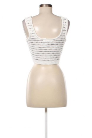 Γυναικείο αμάνικο μπλουζάκι Bershka, Μέγεθος S, Χρώμα Λευκό, Τιμή 6,17 €