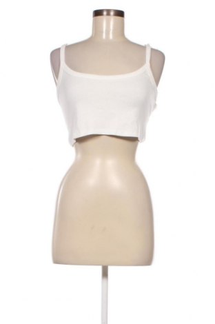 Γυναικείο αμάνικο μπλουζάκι Bershka, Μέγεθος L, Χρώμα Λευκό, Τιμή 4,98 €