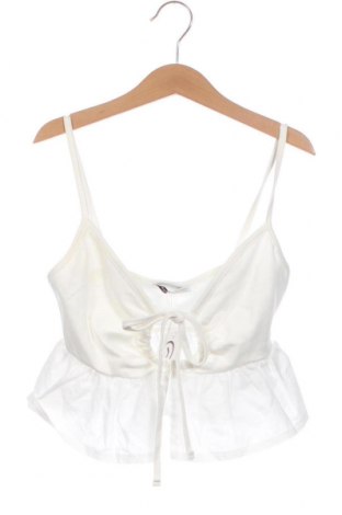 Γυναικείο αμάνικο μπλουζάκι Bershka, Μέγεθος XS, Χρώμα Λευκό, Τιμή 5,52 €