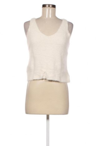 Γυναικείο αμάνικο μπλουζάκι Bershka, Μέγεθος M, Χρώμα Λευκό, Τιμή 2,73 €