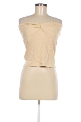 Γυναικείο αμάνικο μπλουζάκι Boohoo, Μέγεθος M, Χρώμα  Μπέζ, Τιμή 2,38 €