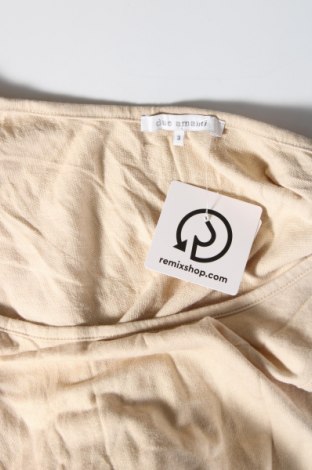 Γυναικείο αμάνικο μπλουζάκι Due Amanti, Μέγεθος M, Χρώμα  Μπέζ, Τιμή 3,12 €