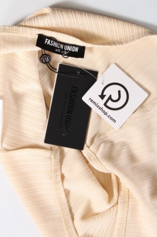 Γυναικείο αμάνικο μπλουζάκι Fashion Union, Μέγεθος XL, Χρώμα Εκρού, Τιμή 6,28 €