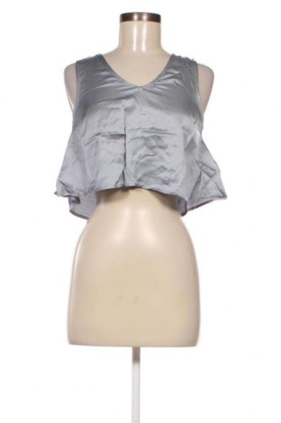 Γυναικείο αμάνικο μπλουζάκι NA-KD, Μέγεθος XXS, Χρώμα Γκρί, Τιμή 1,79 €