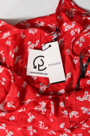 Γυναικείο αμάνικο μπλουζάκι Pieces, Μέγεθος S, Χρώμα Κόκκινο, Τιμή 4,73 €