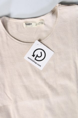 Γυναικείο αμάνικο μπλουζάκι Pull&Bear, Μέγεθος L, Χρώμα Εκρού, Τιμή 5,09 €