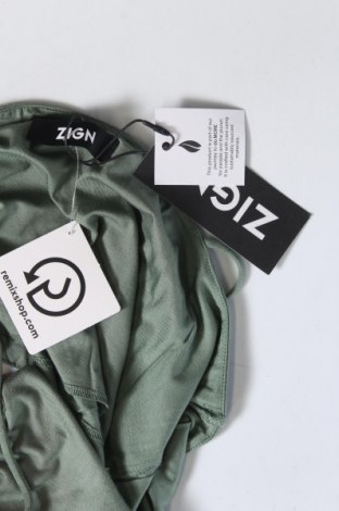 Γυναικείο αμάνικο μπλουζάκι Zign, Μέγεθος L, Χρώμα Πράσινο, Τιμή 2,99 €