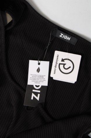 Γυναικείο αμάνικο μπλουζάκι Zign, Μέγεθος XL, Χρώμα Μαύρο, Τιμή 3,14 €