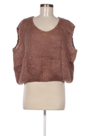 Γυναικείο πουλόβερ, Μέγεθος XL, Χρώμα Καφέ, Τιμή 2,51 €