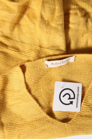 Damenpullover Amelie & Amelie, Größe M, Farbe Gelb, Preis 2,22 €