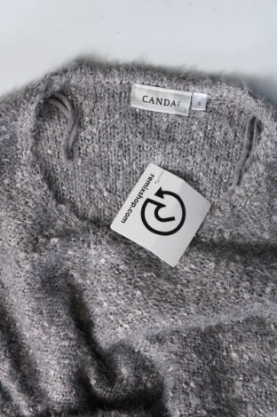 Дамски пуловер Canda, Размер S, Цвят Сив, Цена 4,35 лв.