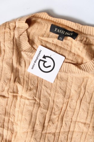 Γυναικείο πουλόβερ Fashion, Μέγεθος M, Χρώμα  Μπέζ, Τιμή 2,51 €