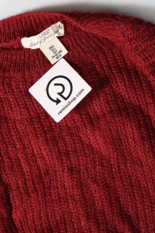 Дамски пуловер H&M L.O.G.G., Размер S, Цвят Червен, Цена 8,70 лв.