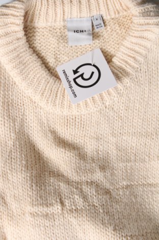 Γυναικείο πουλόβερ Ichi, Μέγεθος M, Χρώμα Εκρού, Τιμή 5,38 €