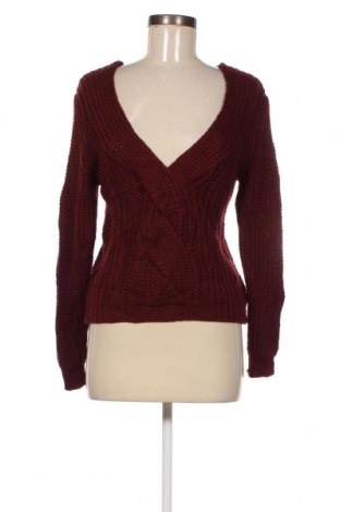 Γυναικείο πουλόβερ Made In Italy, Μέγεθος M, Χρώμα Κόκκινο, Τιμή 2,33 €
