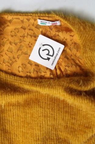 Damski sweter Made In Italy, Rozmiar M, Kolor Żółty, Cena 13,91 zł