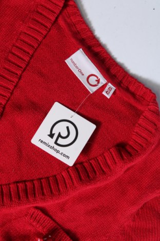 Дамски пуловер Number One, Размер M, Цвят Червен, Цена 6,08 лв.