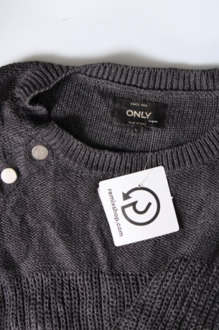 Дамски пуловер ONLY, Размер L, Цвят Сив, Цена 5,00 лв.