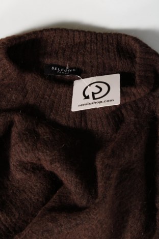 Дамски пуловер Selected Femme, Размер M, Цвят Кафяв, Цена 10,15 лв.