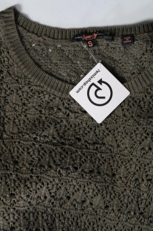 Дамски пуловер Superdry, Размер S, Цвят Зелен, Цена 6,27 лв.