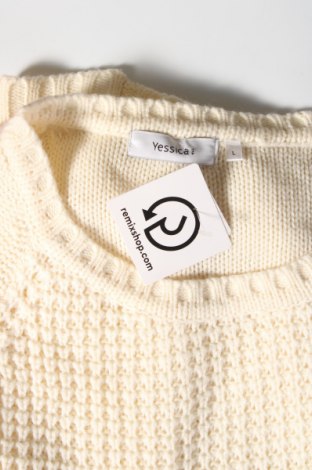 Дамски пуловер Yessica, Размер L, Цвят Екрю, Цена 5,51 лв.