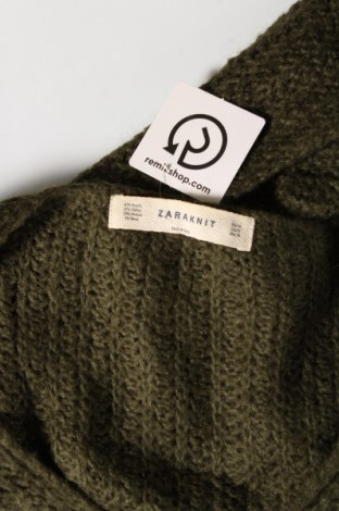 Дамски пуловер Zara Knitwear, Размер M, Цвят Зелен, Цена 4,20 лв.