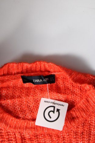 Дамски пуловер Zara Knitwear, Размер M, Цвят Оранжев, Цена 7,20 лв.